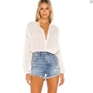 FREE PEOPLE CRVY VINTAGE HIGH RISE JEAN SHORTS